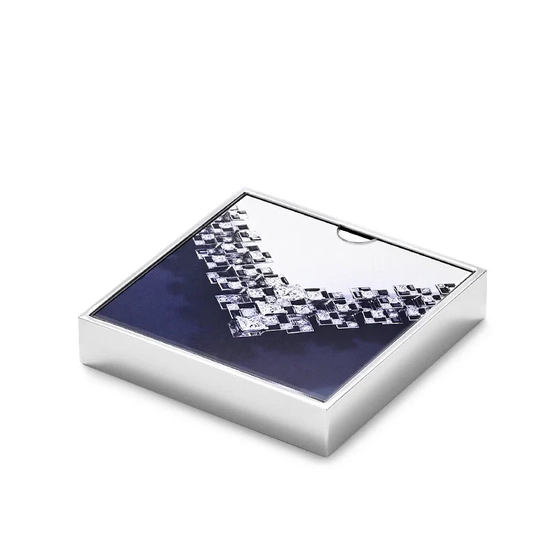 Blue Microfiber Jewelry Display Stand