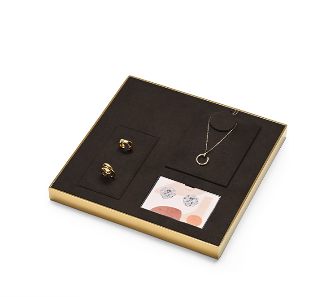 Brown Metal Jewelry Display Stand