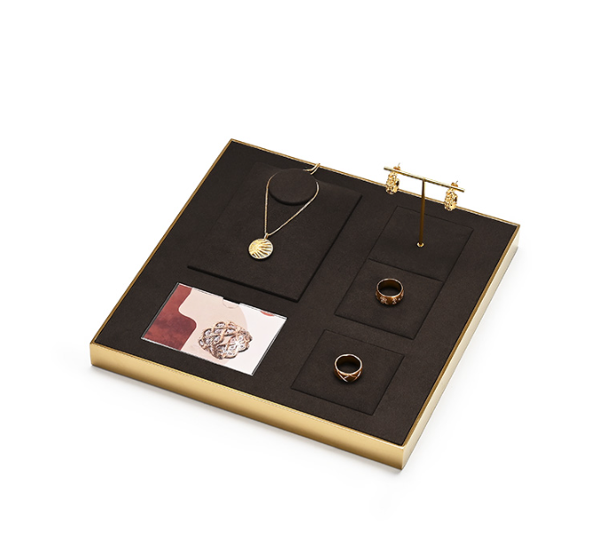Brown Metal Jewelry Display Stand