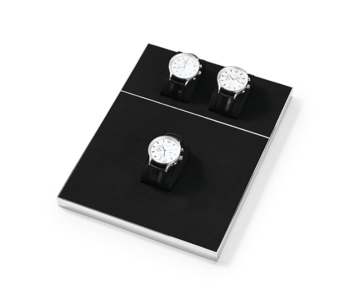 Black Microfiber Watch Display Stand