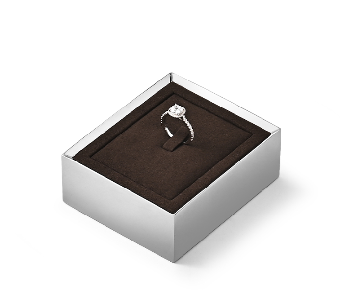 Brown Metal Jewelry Display Tray