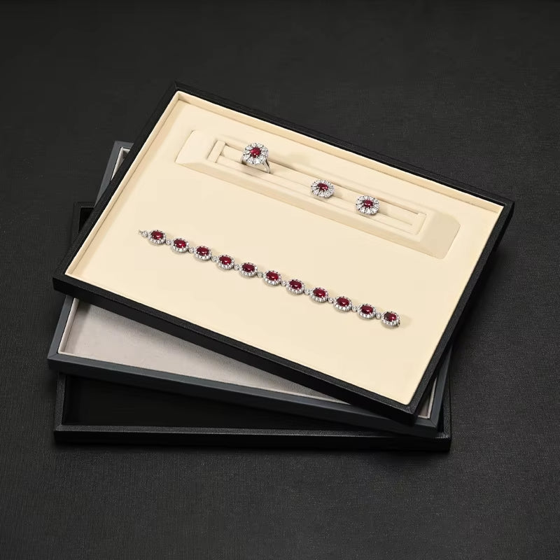 Leather Jewelry Display Tray
