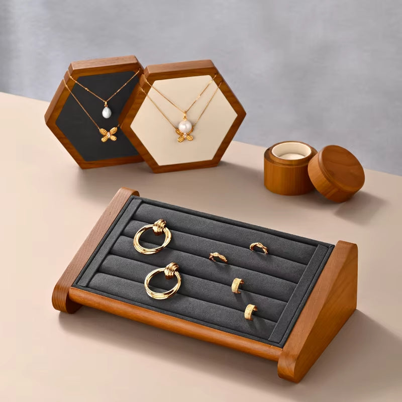 Wooden Ring Display Stand