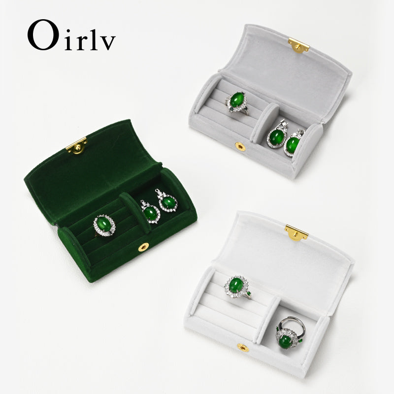 Velvet Portable Jewelry Box