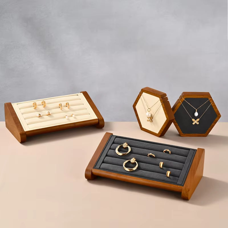 Wooden Ring Display Stand