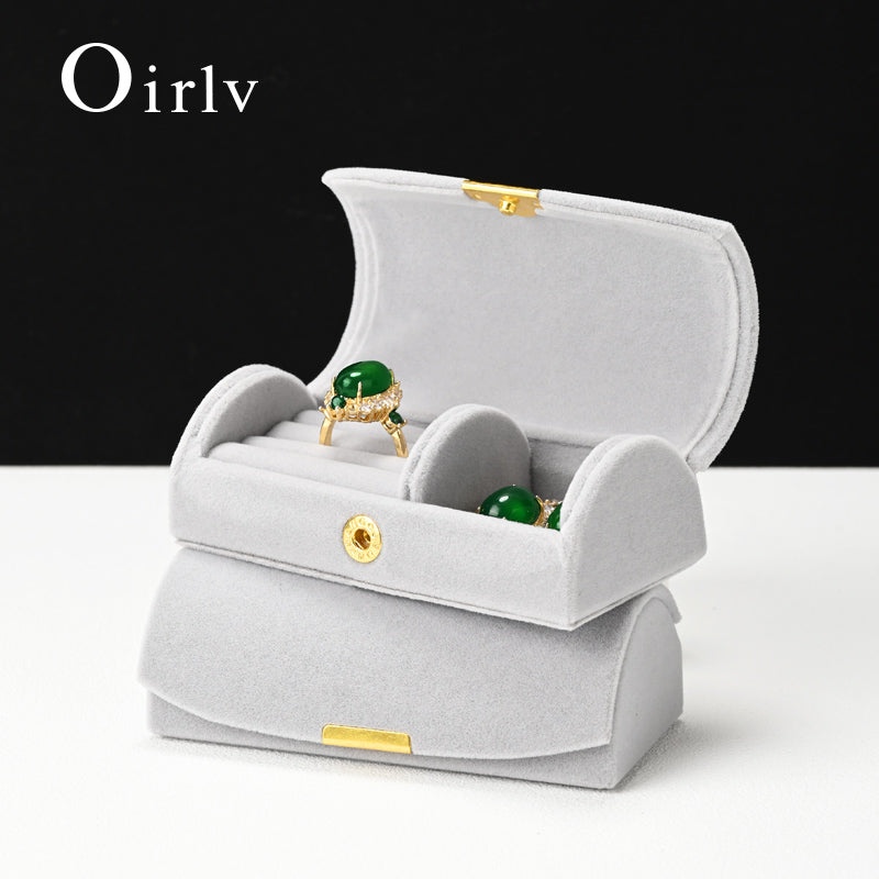 Velvet Portable Jewelry Box