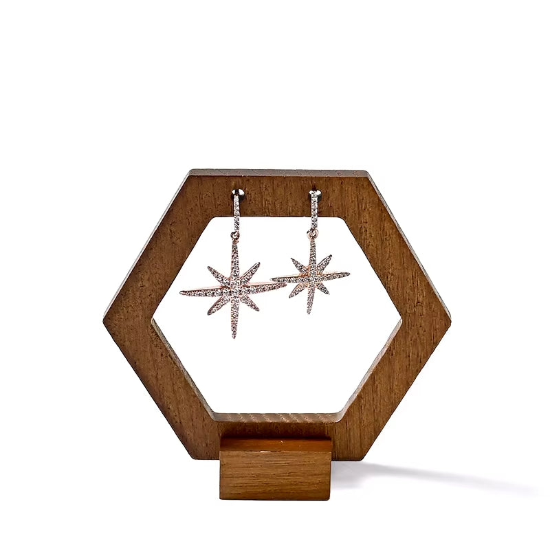 Wooden Earring Display Stand
