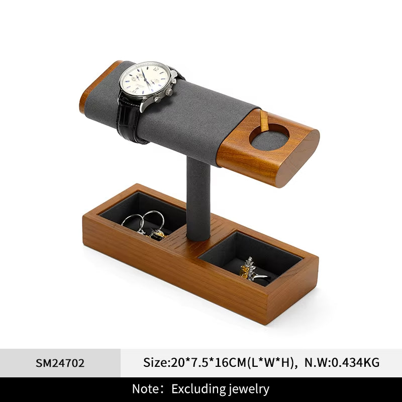 Wooden Watch Display Stand