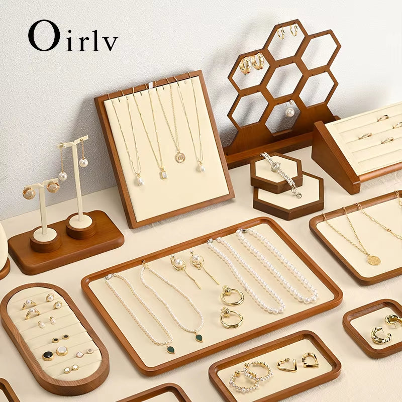 Wooden Jewelry Display Stand