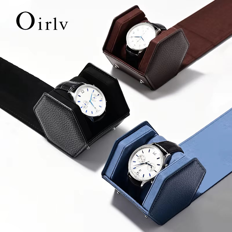Leather Portable Watch Box