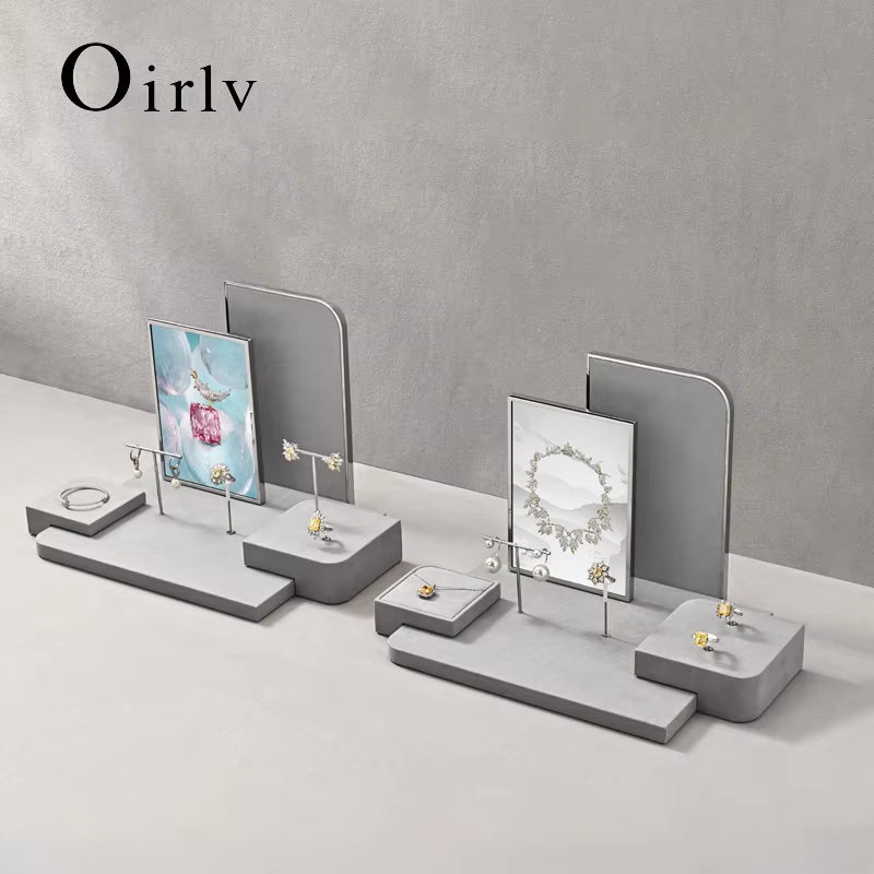 Gray Jewelry Display Stand