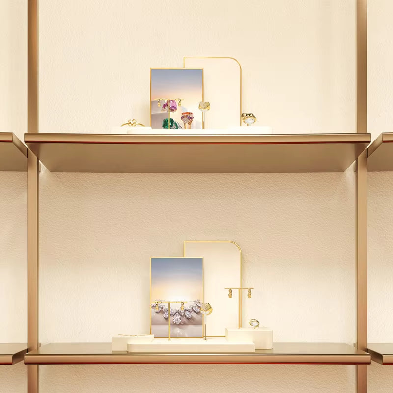 Beige Jewelry Display Stand