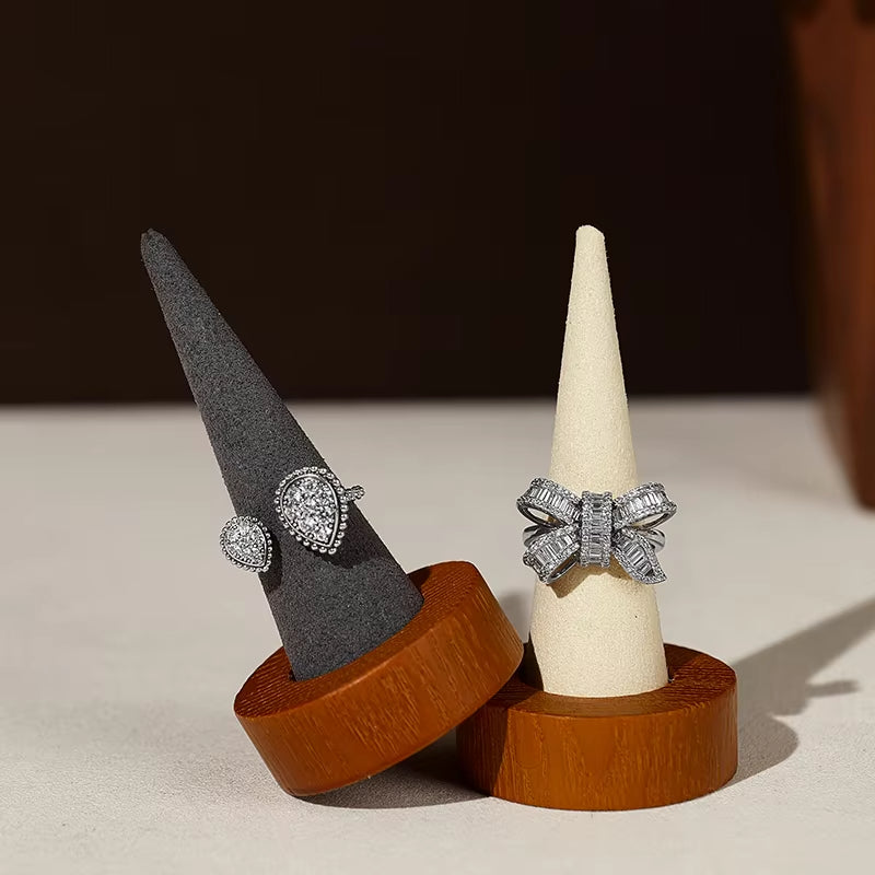 Wooden Ring Display Stand
