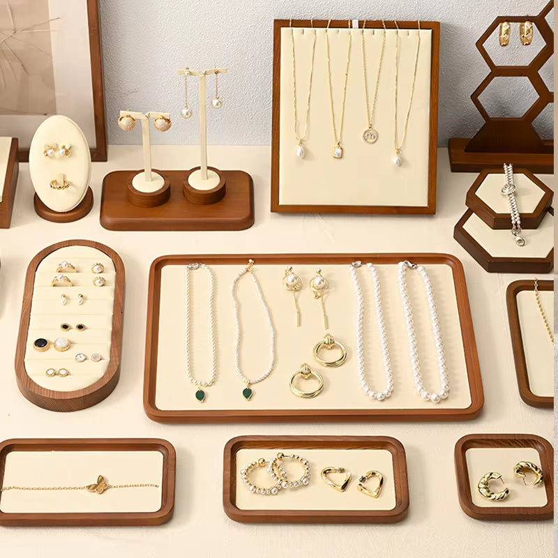Wooden Jewelry Display Stand