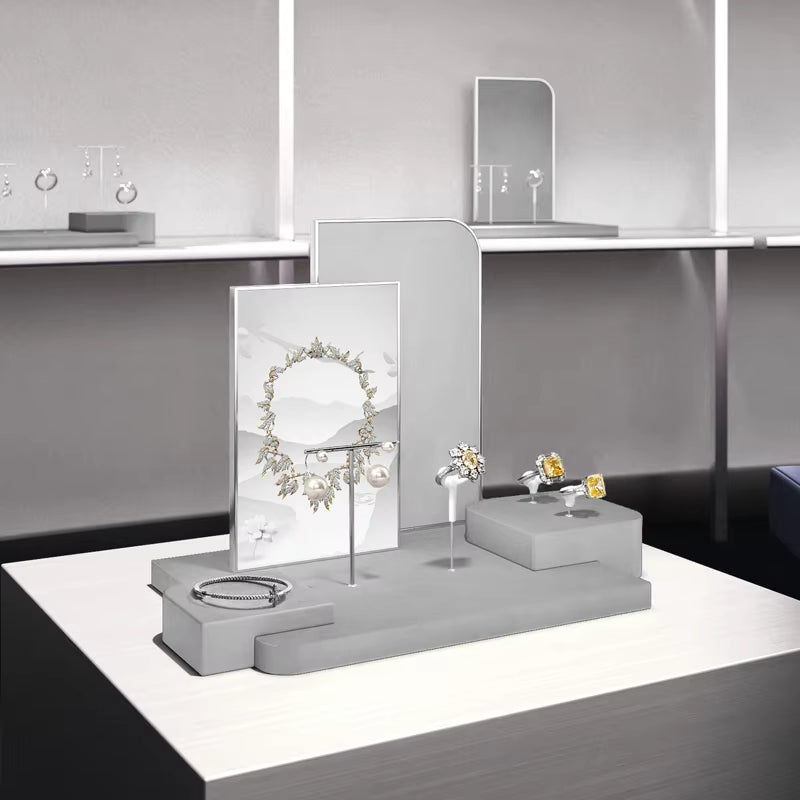 Gray Jewelry Display Stand