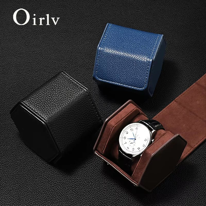 Leather Portable Watch Box