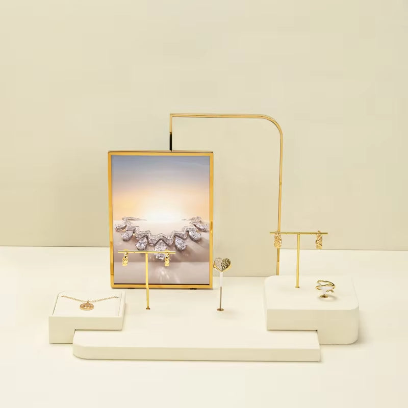 Beige Jewelry Display Stand
