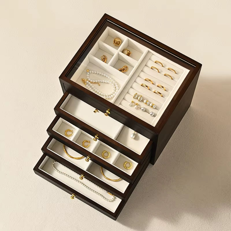 Wooden Multi-Layer Jewelry Box