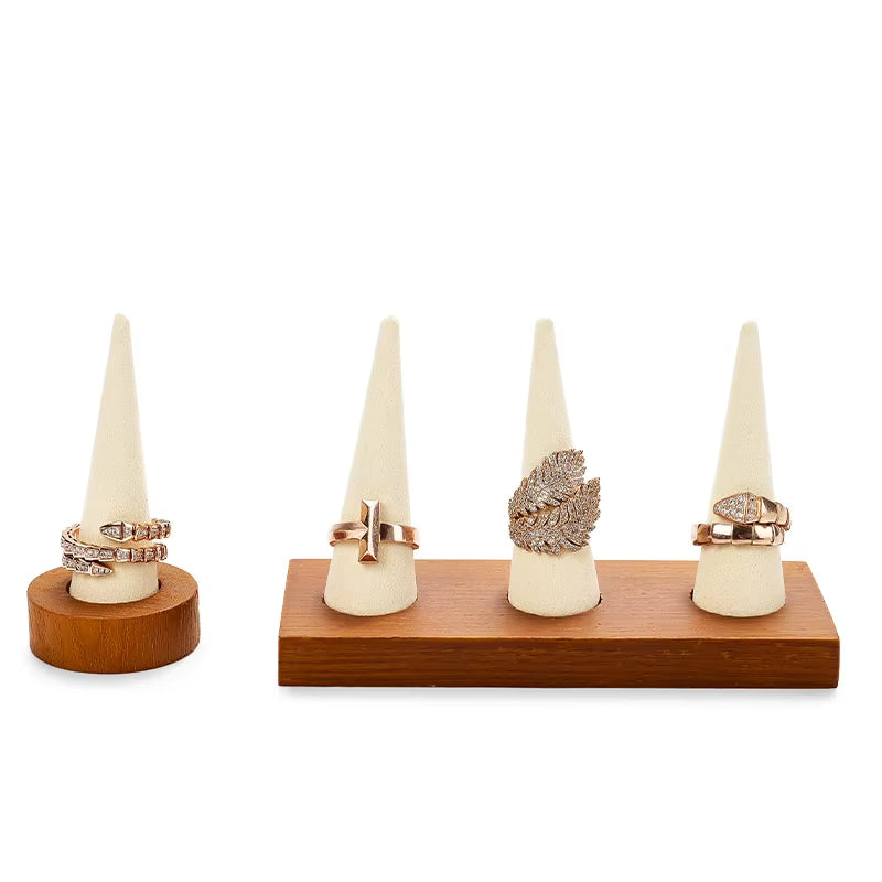 Wooden Ring Display Stand