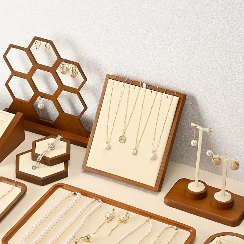 Wooden Jewelry Display Stand