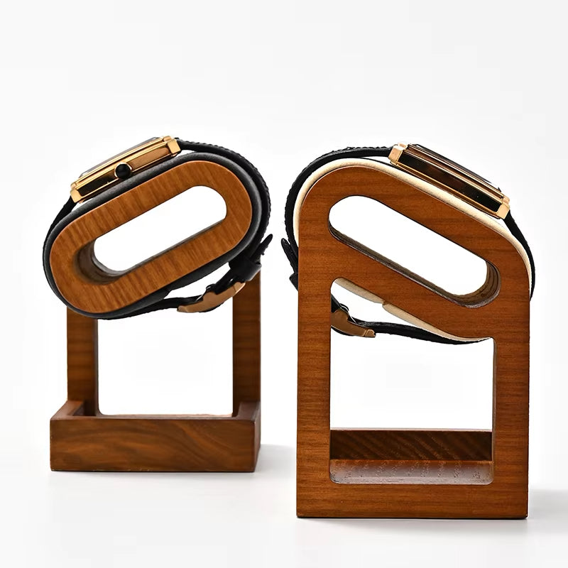 Beige Wooden Jewelry Display Stand