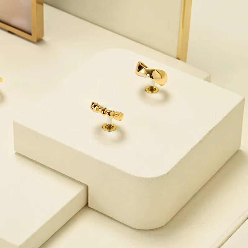 Beige Jewelry Display Stand