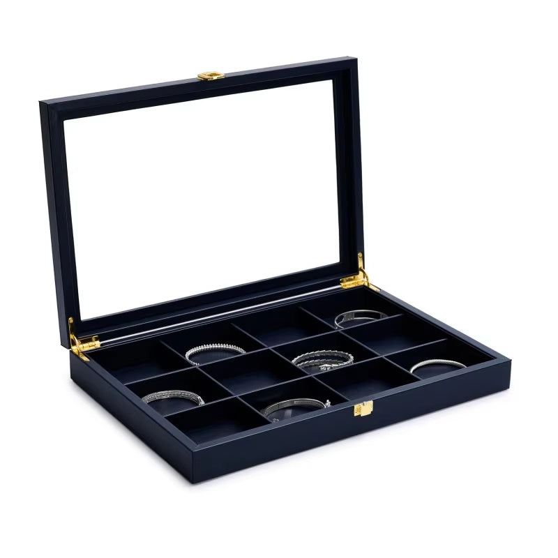 Blue Leather Jewelry Case