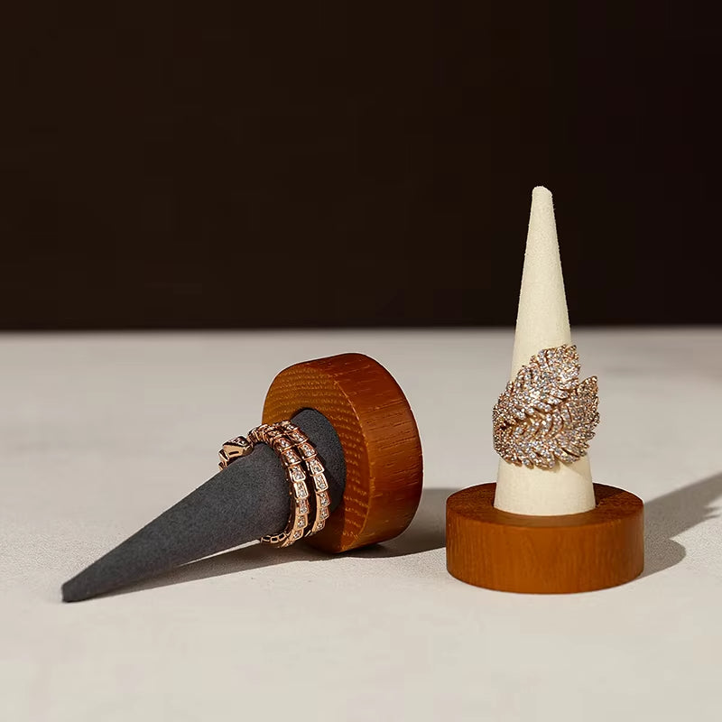 Wooden Ring Display Stand