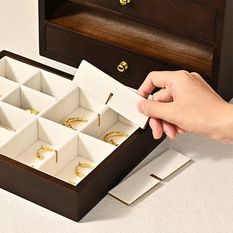 Wooden Multi-Layer Jewelry Box