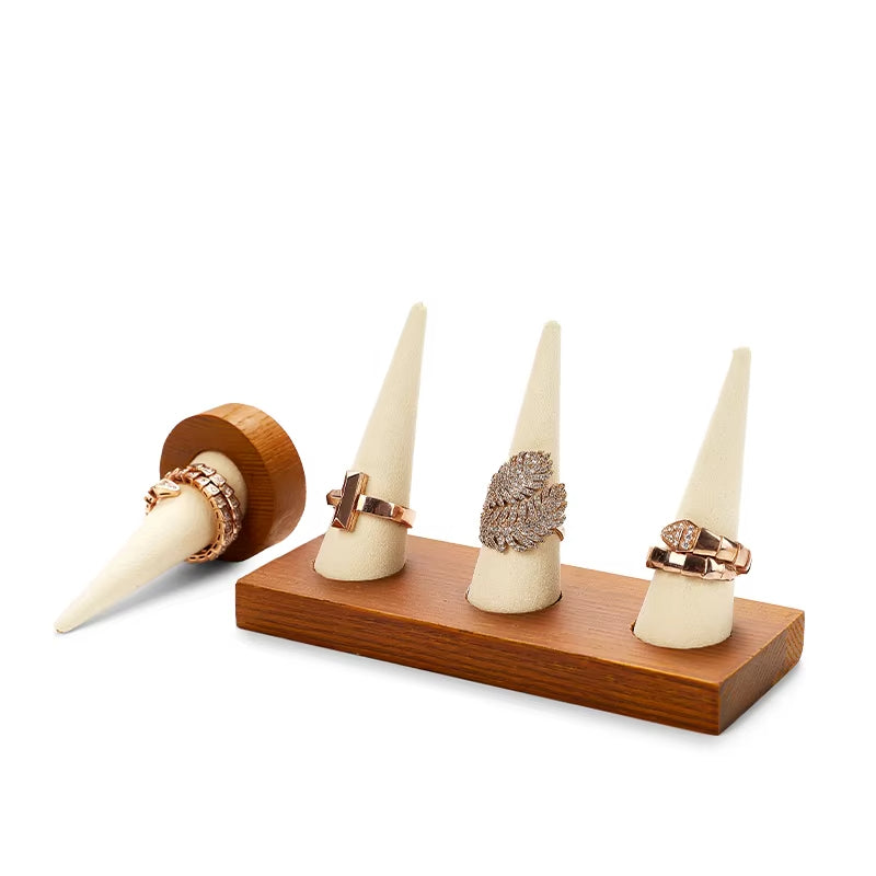 Wooden Ring Display Stand