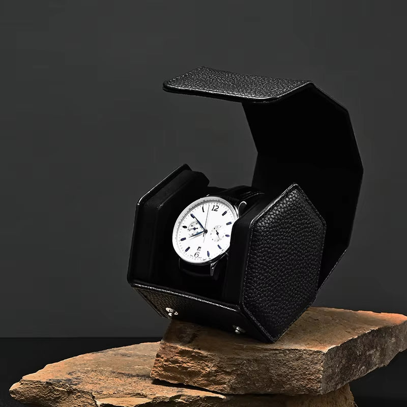 Leather Portable Watch Box