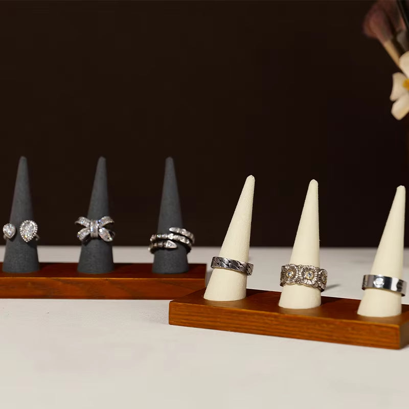 Wooden Ring Display Stand