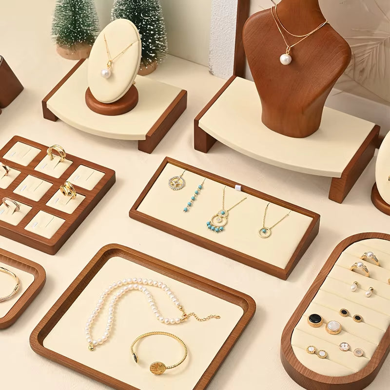 Wooden Jewelry Display Stand