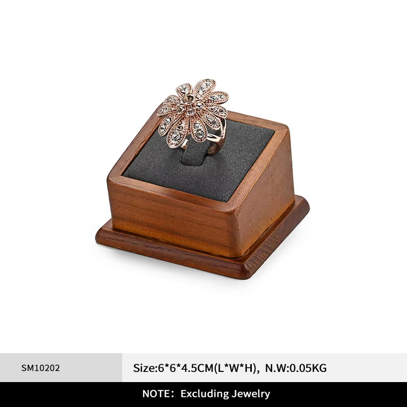 Gray Wooden Jewelry Display Stand