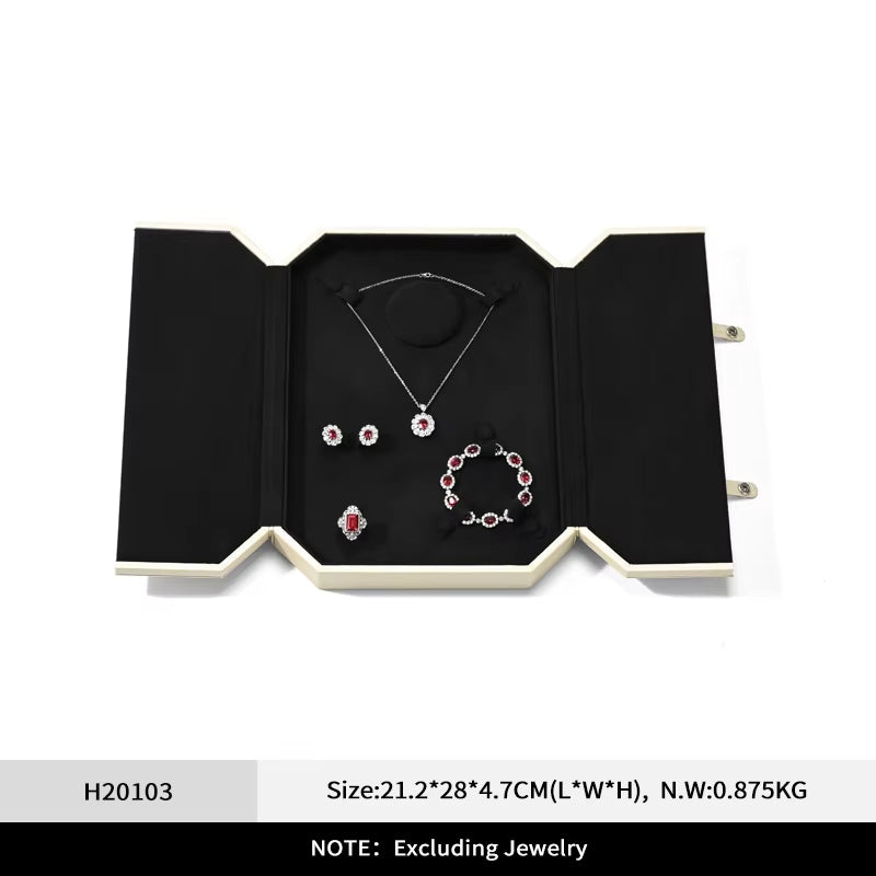Leather Jewelry Display Set