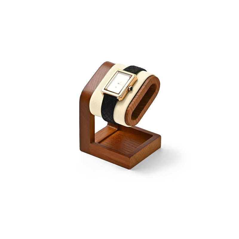 Beige Wooden Jewelry Display Stand
