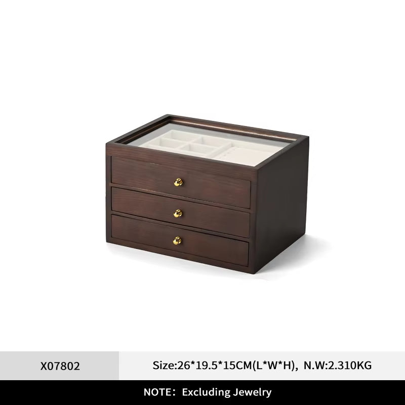 Wooden Multi-Layer Jewelry Box