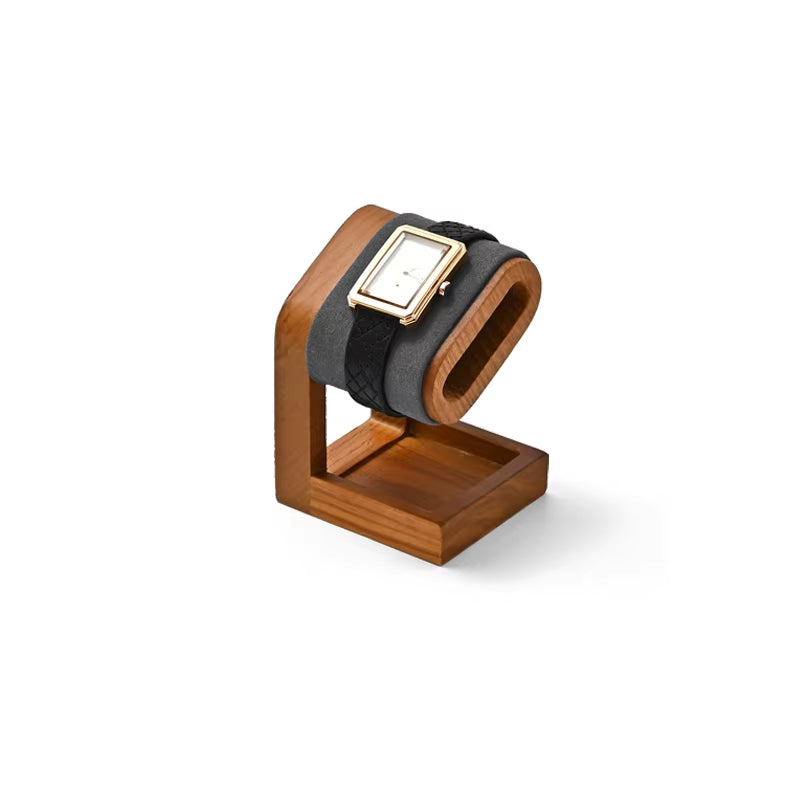 Beige Wooden Jewelry Display Stand