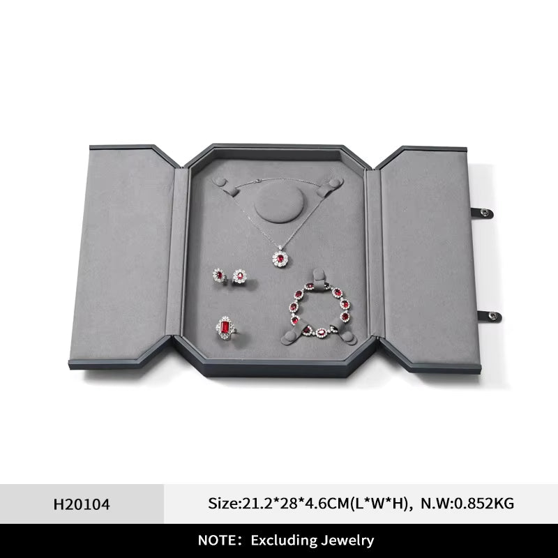 Leather Jewelry Display Set