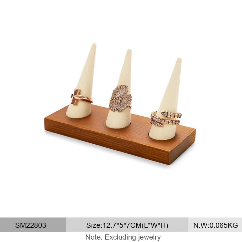Wooden Ring Display Stand