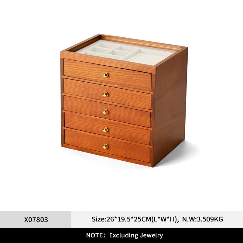 Wooden Multi-Layer Jewelry Box