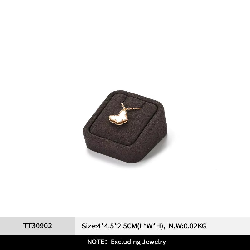 Brown Microfiber Jewelry Display Set