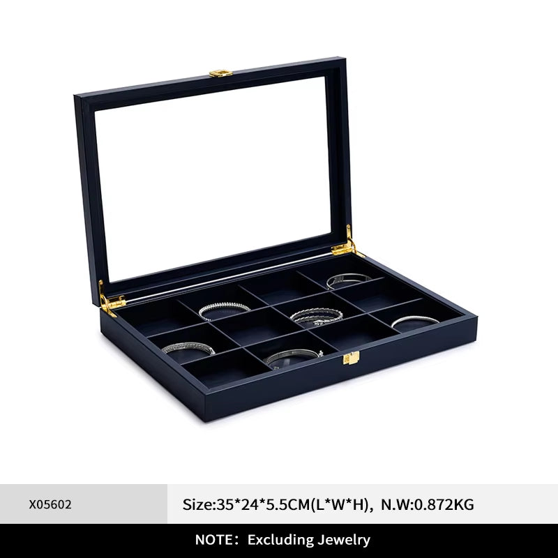 Blue Leather Jewelry Case