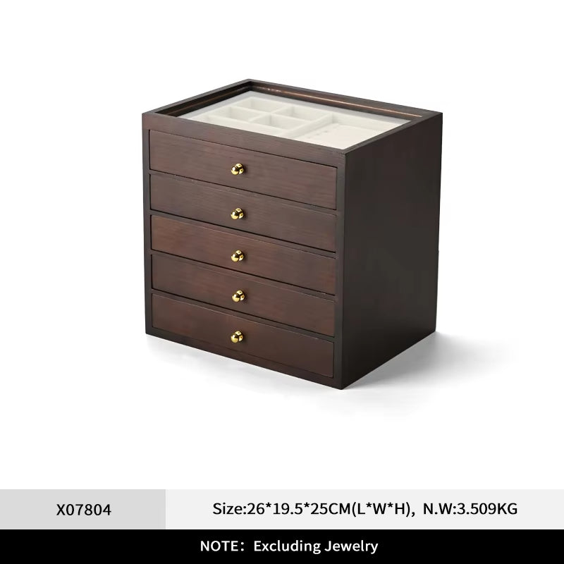 Wooden Multi-Layer Jewelry Box