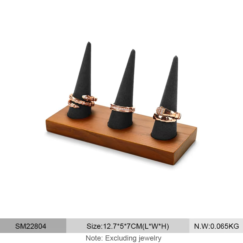 Wooden Ring Display Stand