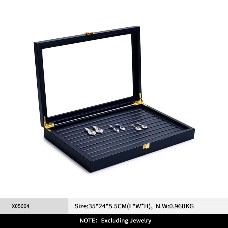 Blue Leather Jewelry Case