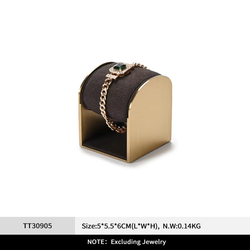Brown Microfiber Jewelry Display Set