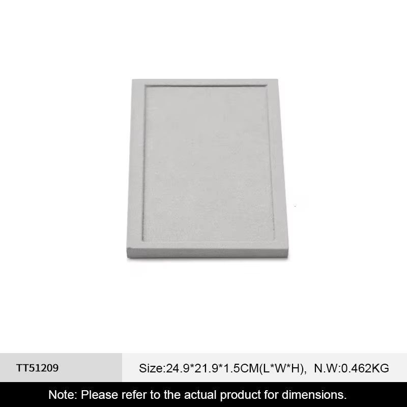Gray Microfiber Jewelry Display Stand