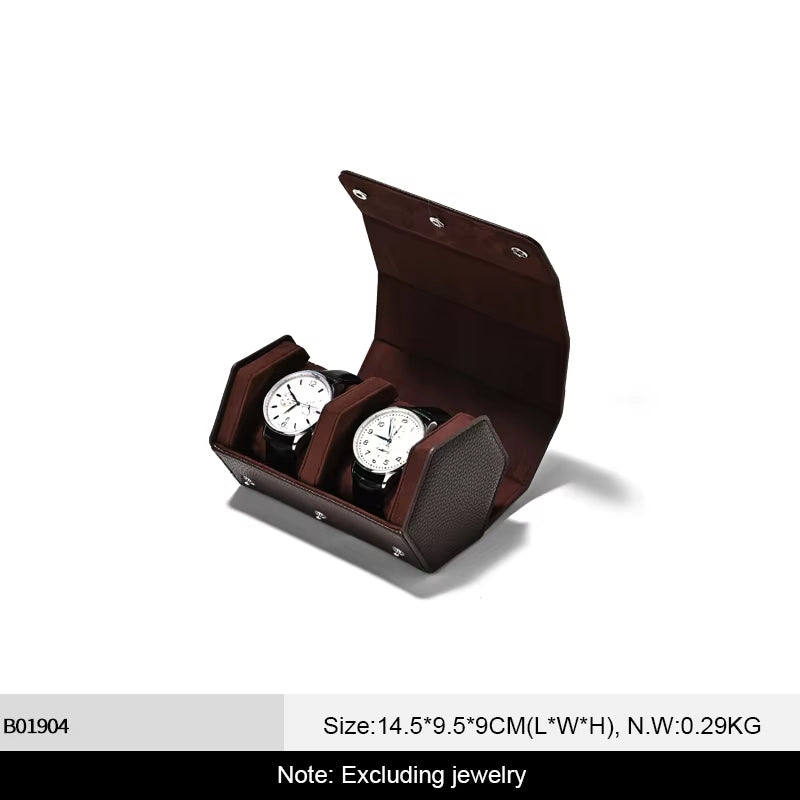 Leather Portable Watch Box