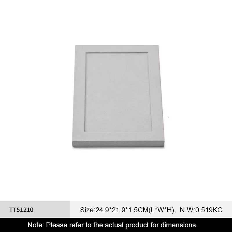 Gray Microfiber Jewelry Display Stand